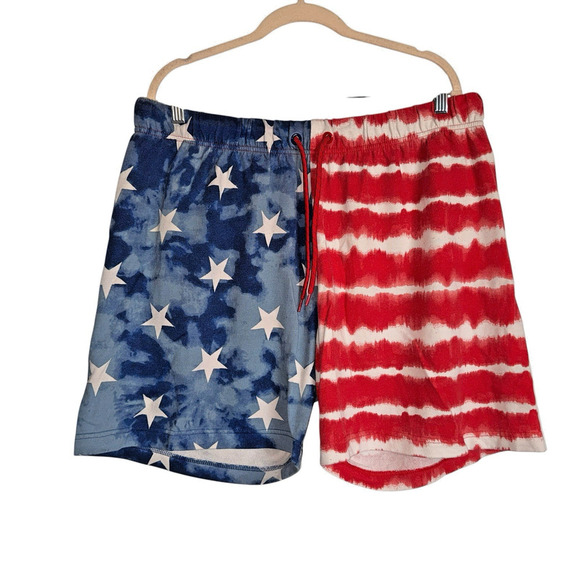 Cabana Crown & Ivy Sz XL Pull On Shorts American Flag Patriotic 4th of July - Picture 1 of 7